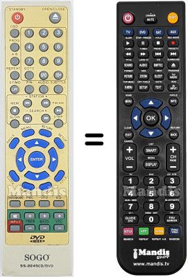 Telecomando equivalente SS-2245CD-DVD