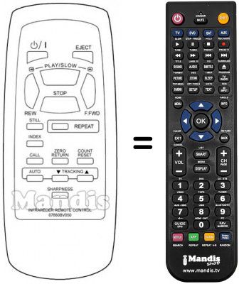 Telecomando equivalente Sinudyne SV 11000