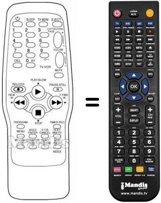 Telecomando equivalente Roadstar TLV 1081 XT