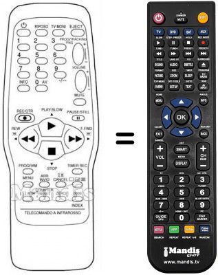 Telecomando equivalente 07660CH030