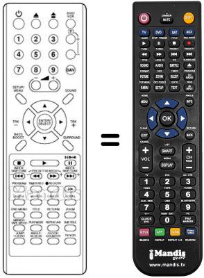 Telecomando equivalente 076R0HN010 Telecomando equivalente 076R0HN010