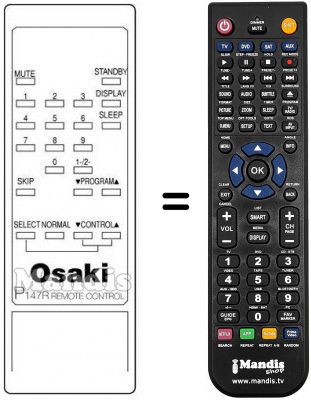 Telecomando equivalente P147R