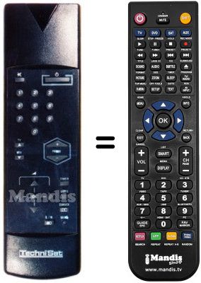 Telecomando equivalente 100 TS 004