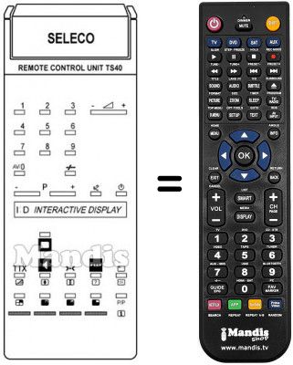 Telecomando equivalente Naonis 21 SS 653 S