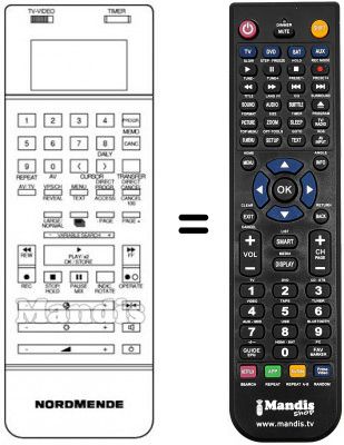 Telecomando equivalente V 1505 K Telecomando equivalente V 1505 K