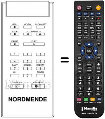 Telecomando equivalente V 905 M Telecomando equivalente V 905 M