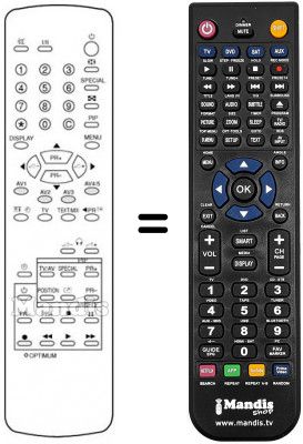 Telecomando equivalente 290P-072A10 Telecomando equivalente 290P-072A10