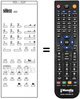 Telecomando equivalente 30 D