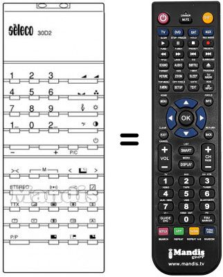 Telecomando equivalente 30 D2