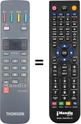 Telecomando equivalente Thomson 36 ML 41 Telecomando equivalente Thomson 36 ML 41