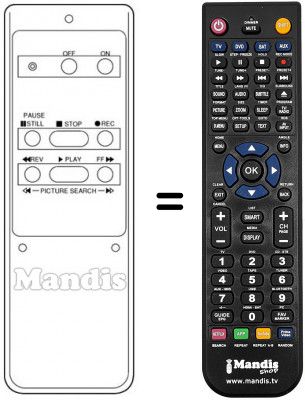 Telecomando equivalente Thorn 3 V 49 Telecomando equivalente Thorn 3 V 49