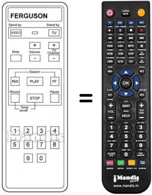 Telecomando equivalente 3 V 65 Telecomando equivalente 3 V 65