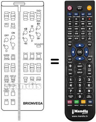 Telecomando equivalente 660.01.0222