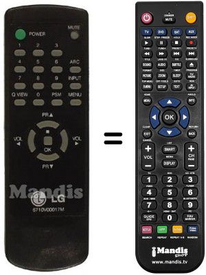 Telecomando equivalente 6710V00017M
