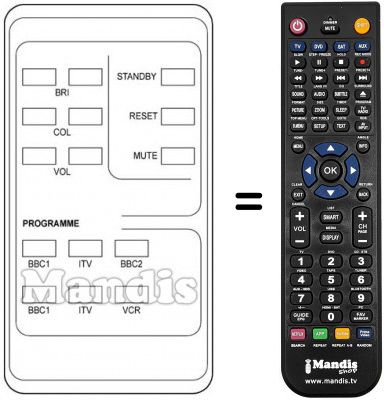 Telecomando equivalente 72220 L