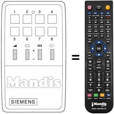 Telecomando equivalente 742573