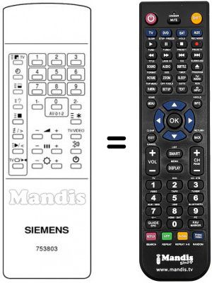 Telecomando equivalente 753803