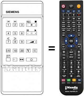 Telecomando equivalente 755071