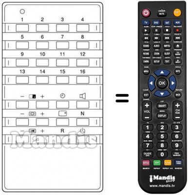Telecomando equivalente 86040