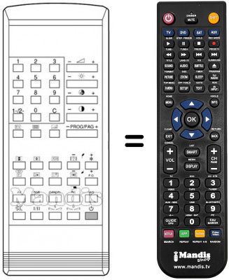 Telecomando equivalente DECCA 8801 YS