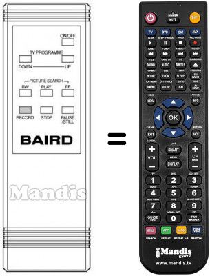 Telecomando equivalente Baird 8951