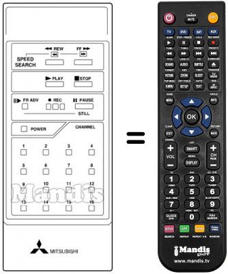 Telecomando equivalente 939P-10304 Telecomando equivalente 939P-10304