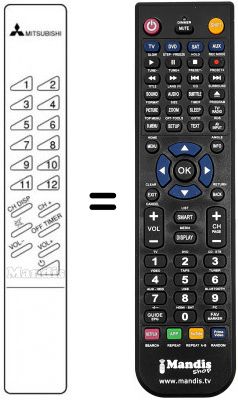 Telecomando equivalente 939P-163A1 Telecomando equivalente 939P-163A1