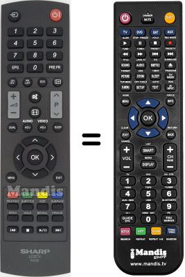 Telecomando equivalente Sharp LC 32 SH330E