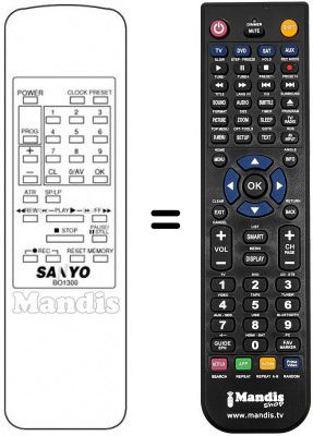 Telecomando equivalente B01300
