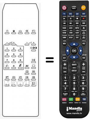 Telecomando equivalente RC 54591