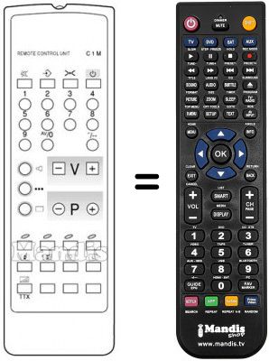 Telecomando equivalente C 1 M