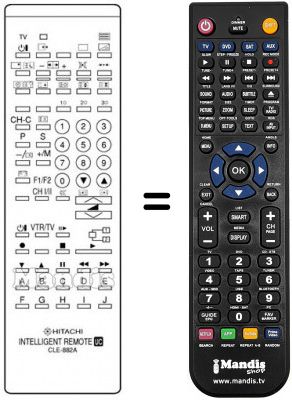 Telecomando equivalente Hitachi C 33 S 900