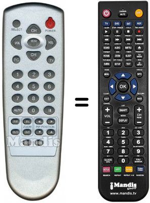 Telecomando equivalente Sliding ST-1703W