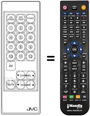 Telecomando equivalente CT-75