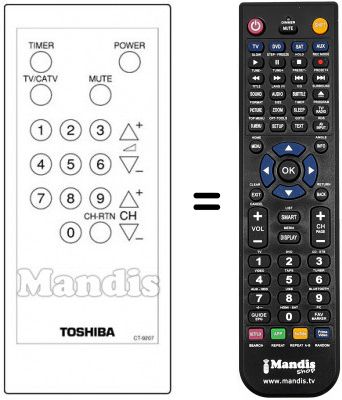 Telecomando equivalente CT-9207