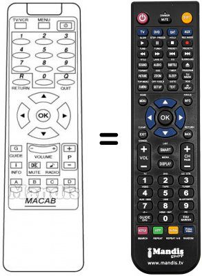 Telecomando equivalente DCB-101
