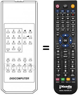 Telecomando equivalente DIGICOMPUTER Telecomando equivalente DIGICOMPUTER