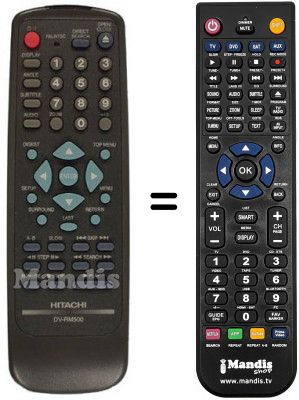 Telecomando equivalente DV-RM 500