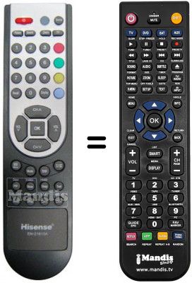 Telecomando equivalente Hisense LCD 32W07 EU