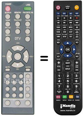 Telecomando equivalente CDV EPT 1400 FR DVBT