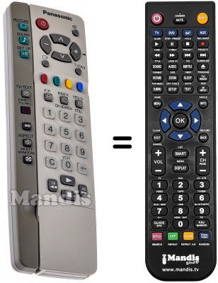 Telecomando equivalente Panasonic EUR 511266