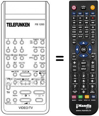 Telecomando equivalente FB 1200