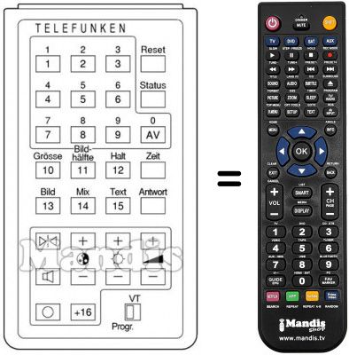Telecomando equivalente FB 5046 VT