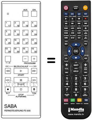 Telecomando equivalente FS 605