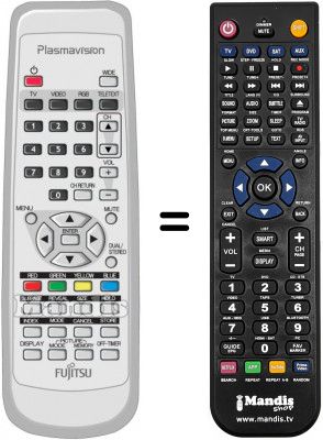 Telecomando equivalente Fujitsu P42 HTA51 ES