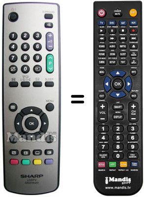 Telecomando equivalente Sharp LC 26 SA1E