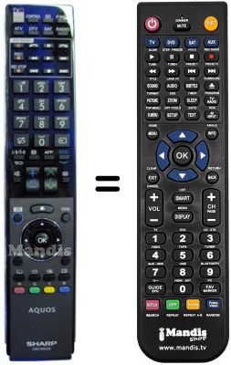 Telecomando equivalente Sharp GB 013 WJSA