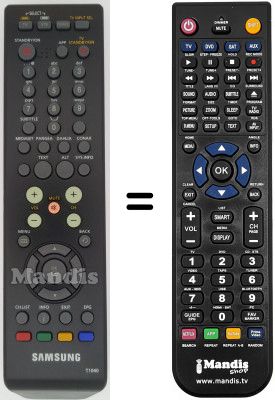 Telecomando equivalente Samsung SMT T1040 Telecomando equivalente Samsung SMT T1040