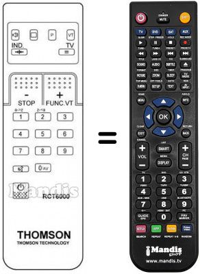 Telecomando equivalente Thomson 63 MP 45 F Telecomando equivalente Thomson 63 MP 45 F