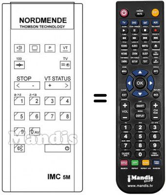 Telecomando equivalente IMC 5 M Telecomando equivalente IMC 5 M